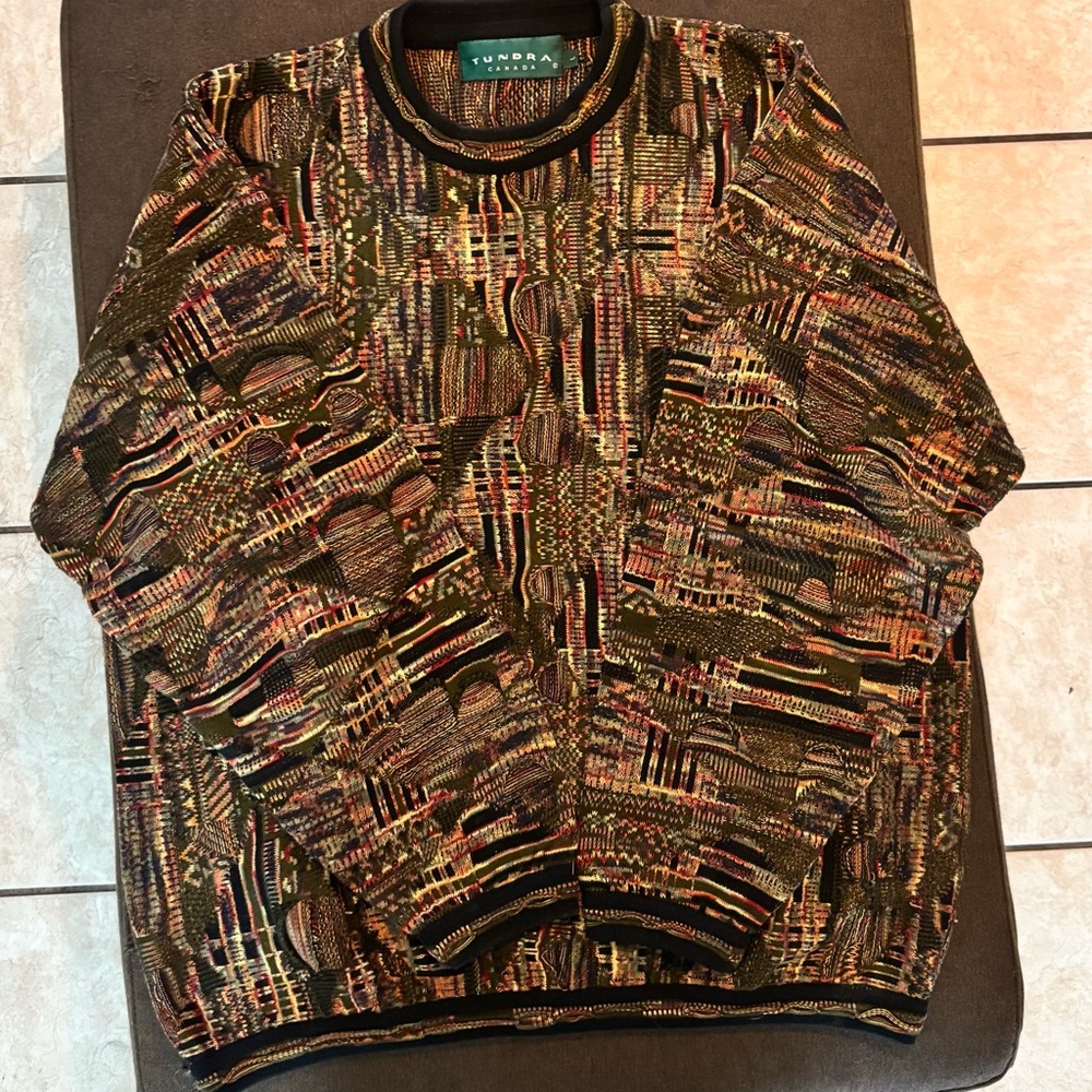 Tundra Men's Vibrant Patterned Crewneck Sweater